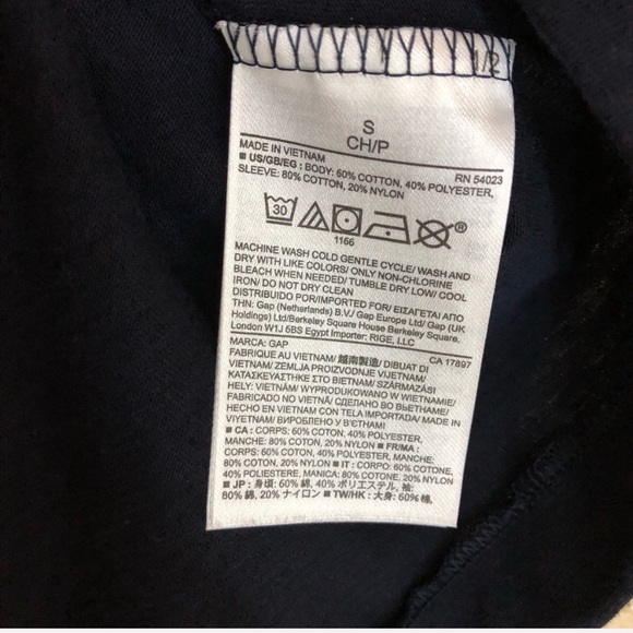 Black Short Sleeve Top Small - Picture 4 of 5